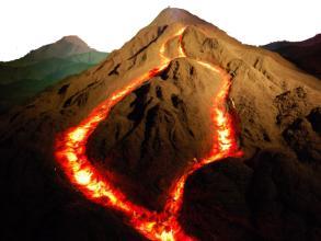 梦见火山岩浆