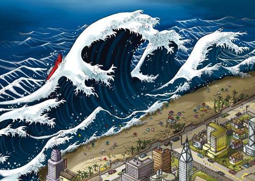 梦见海啸逃生成功